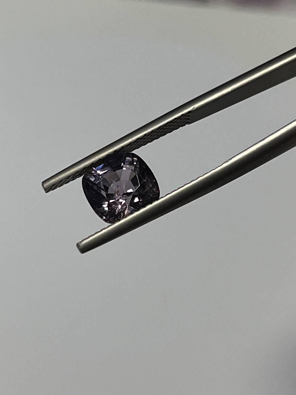 Natural  2.57 CT Purplish Grey Cushion Spinel Gemstone | Burma | Loose Stone