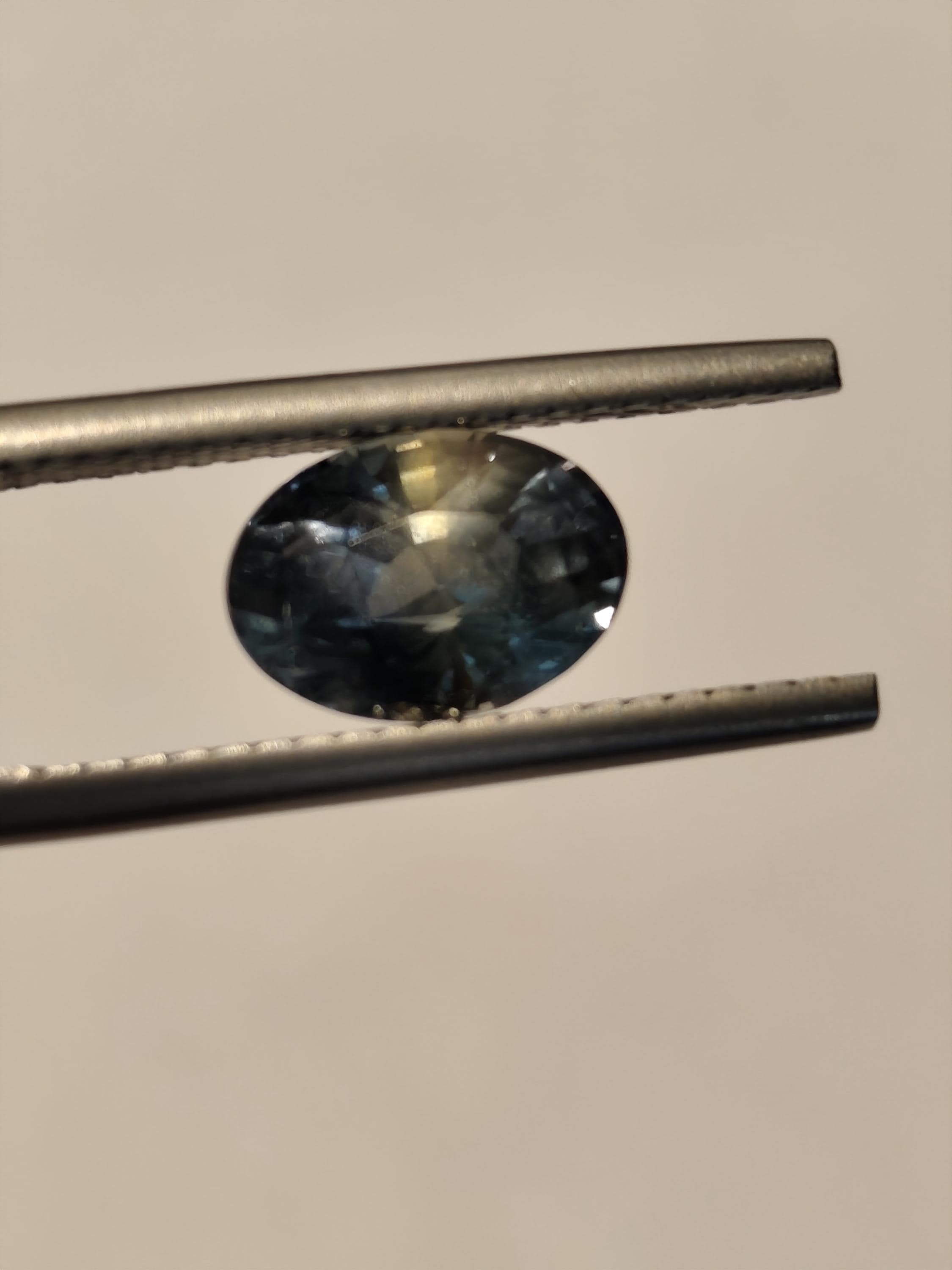 2.17 Ct Unheated Peacock Teal Sapphire Natural Ceylon Blue Green Sapphire Oval Loose Gemstone