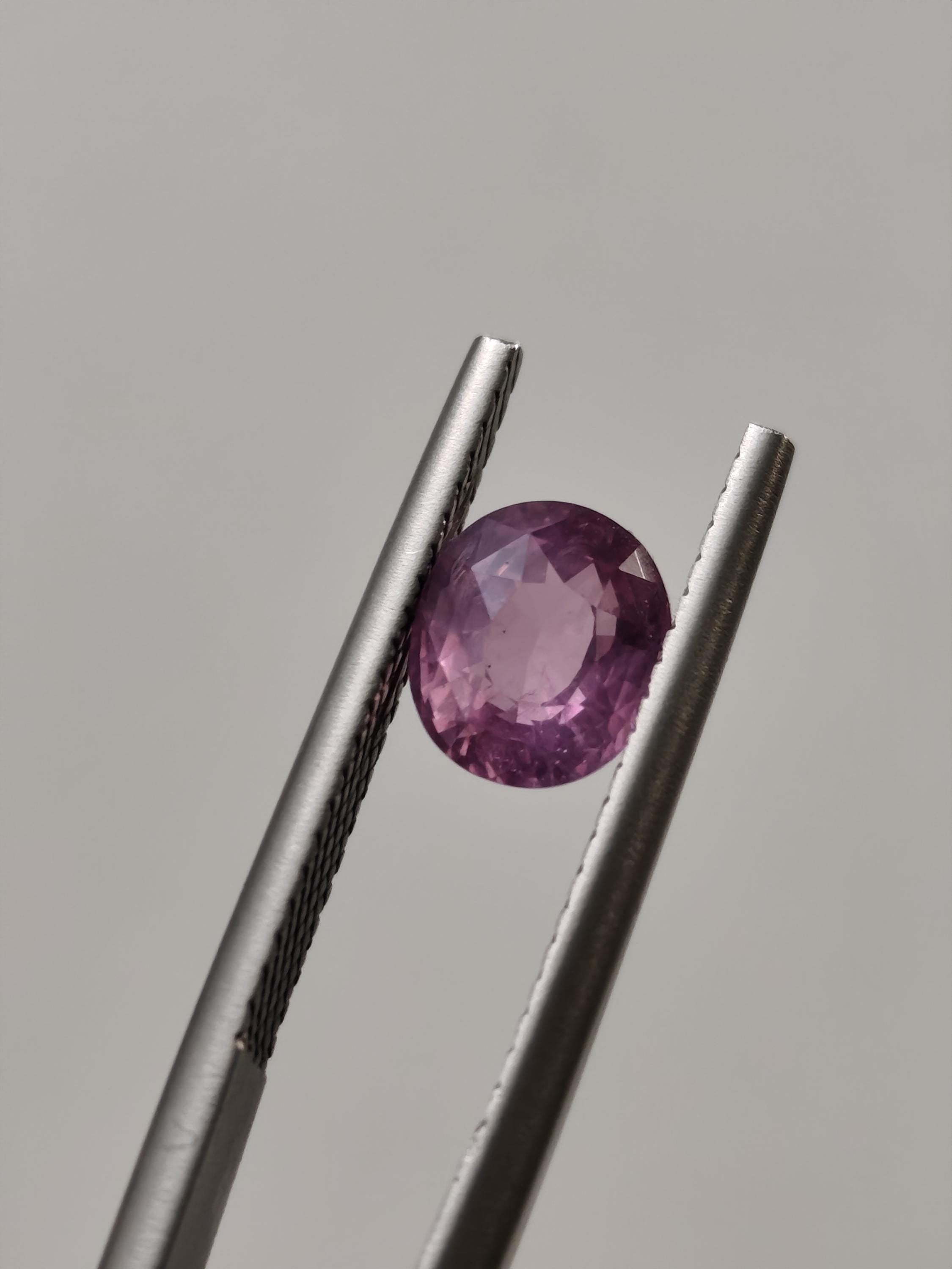 1.57 Ct Natural Unheated Padparadscha Certified Pinkish Orange Oval Sapphire | Sri Lanka Ceylon
