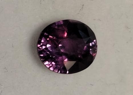Natural Sapphire violet-purple bi-color Sri-Lanka heated