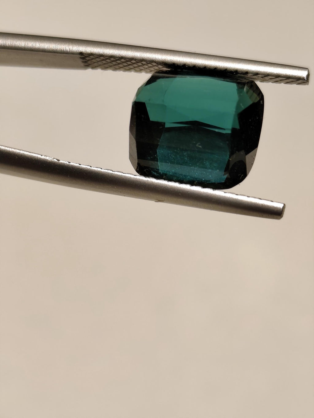 Natural Afghan Teal Tourmaline 6.13 Ct Cushion Cut Clean Bluish Green Gemstone