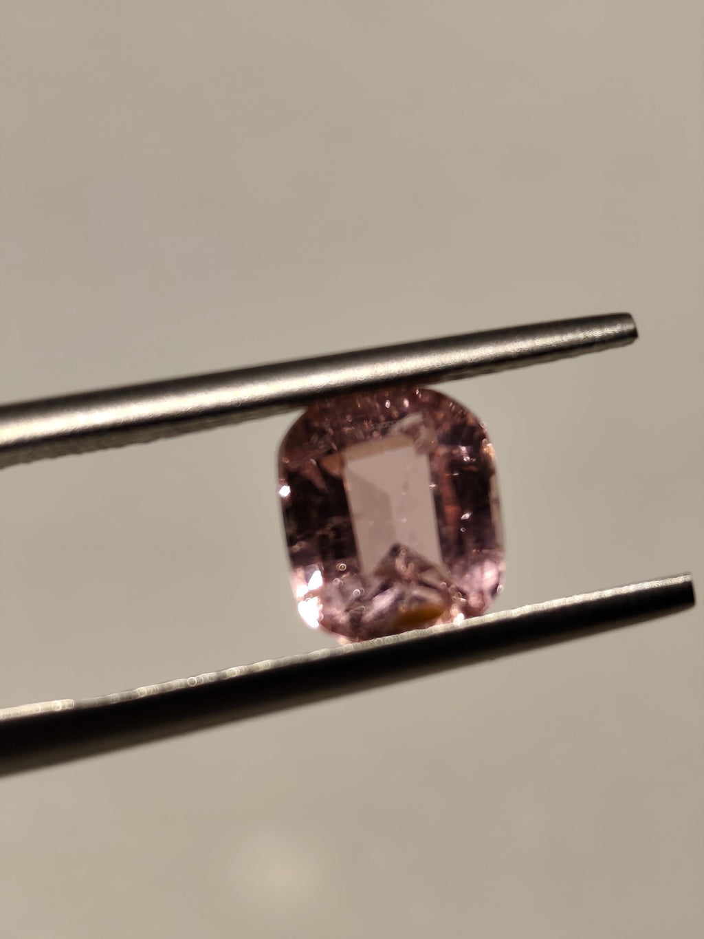 Natural 1.45 Ct Light Pink Tourmaline  Cushion Cut  Afghan Blush Gemstone Loose Stone