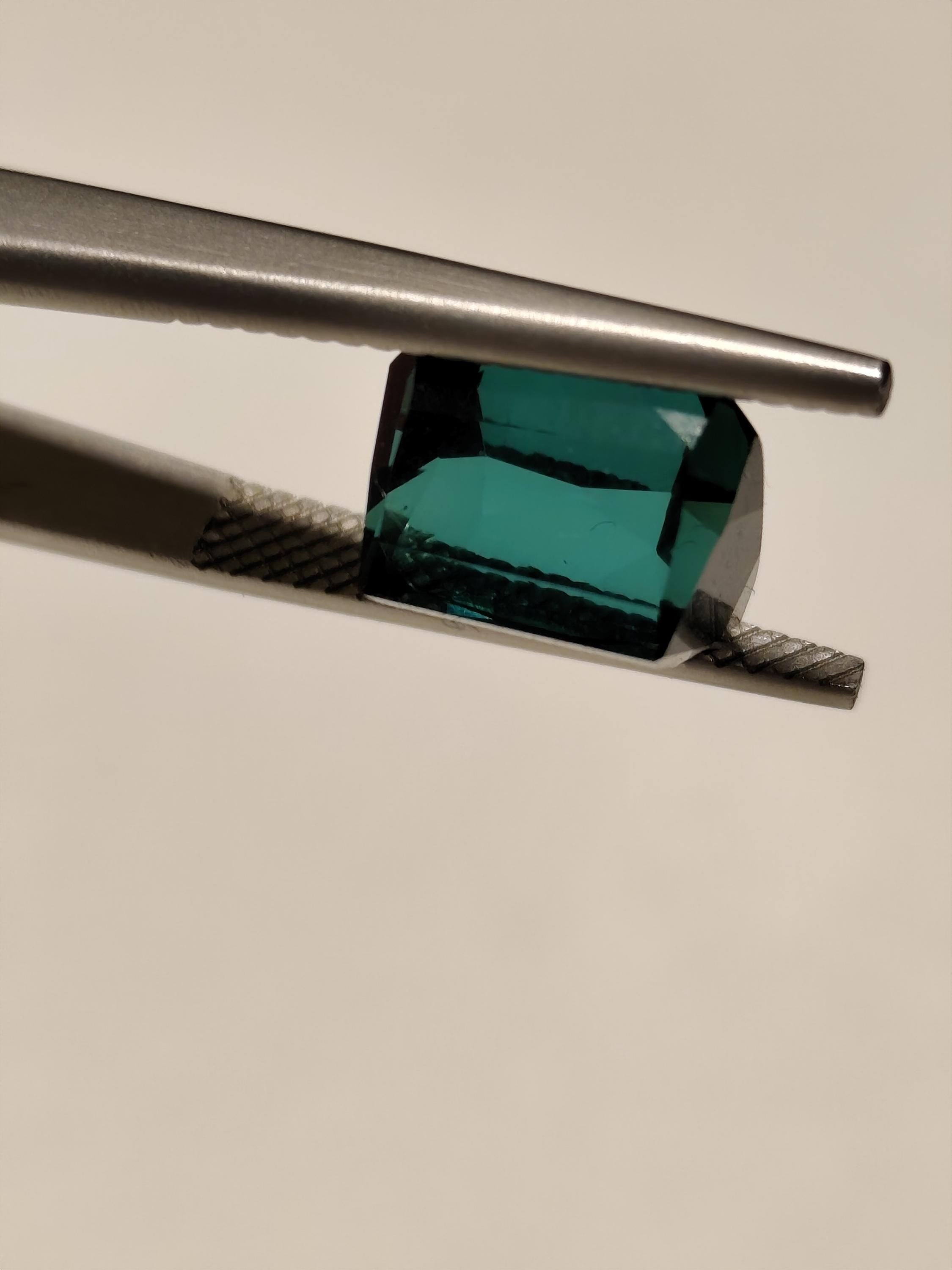 Natural Afghan Teal Tourmaline 6.13 Ct Cushion Cut Clean Bluish Green Gemstone