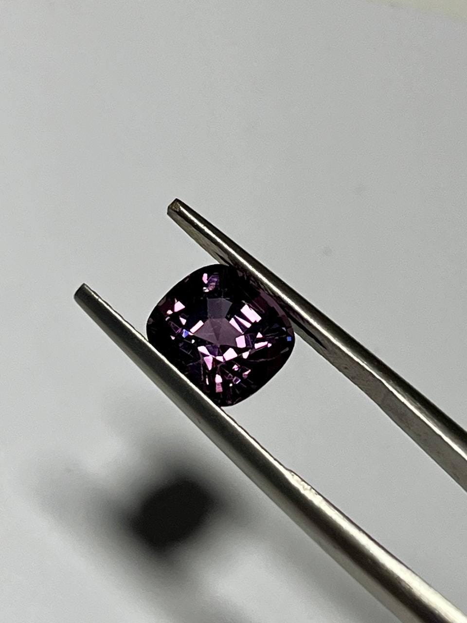 3.20 Ct Natural Purple Lavender Spinel Burmese  Cushion Cut Loose No Heat Collector Gem