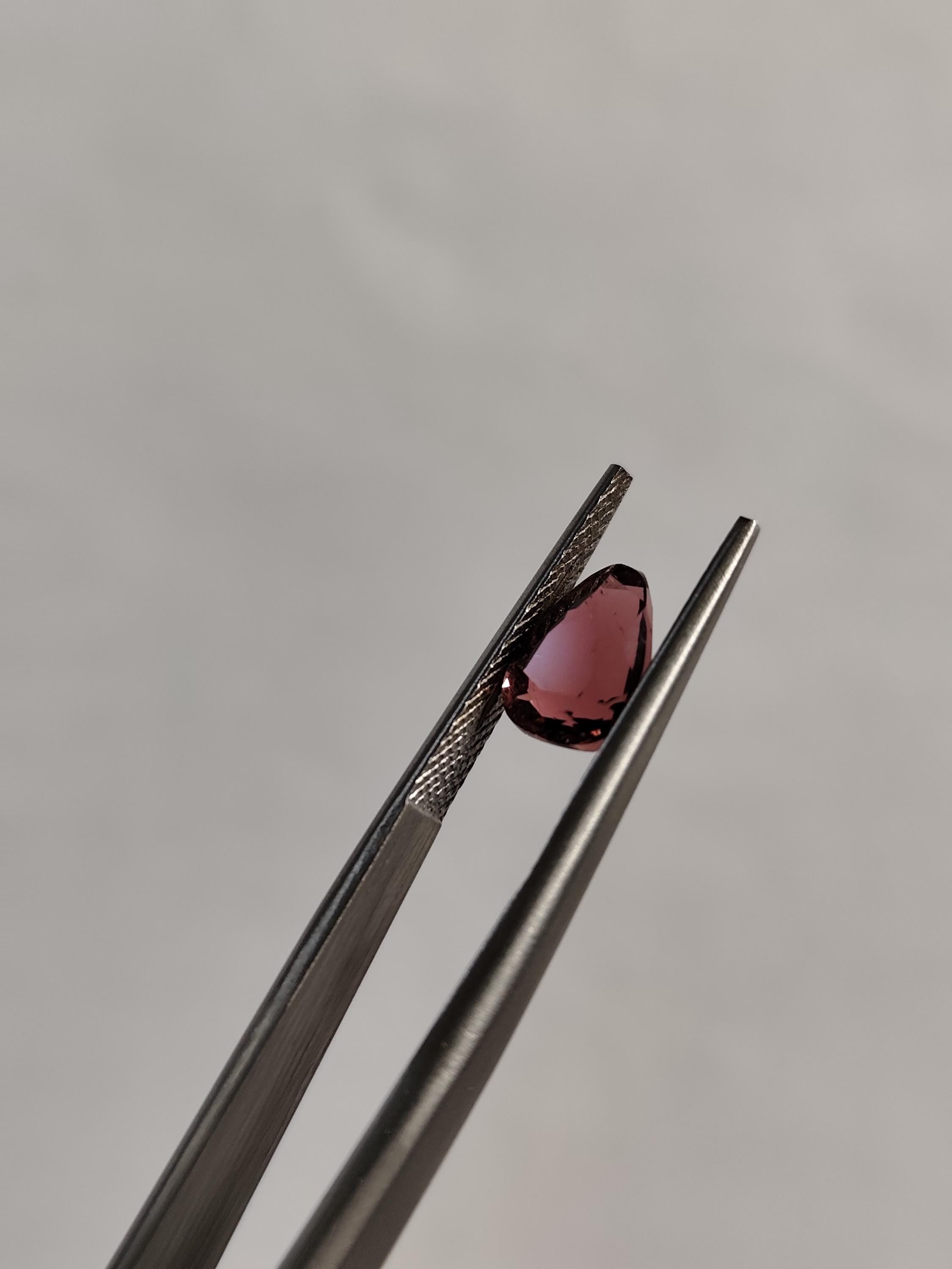Natural 1.75 Ct Rubellite Tourmaline Vivid Raspberry Red Loose Gemstone Afghanistan Sparkling Custom Jewelry