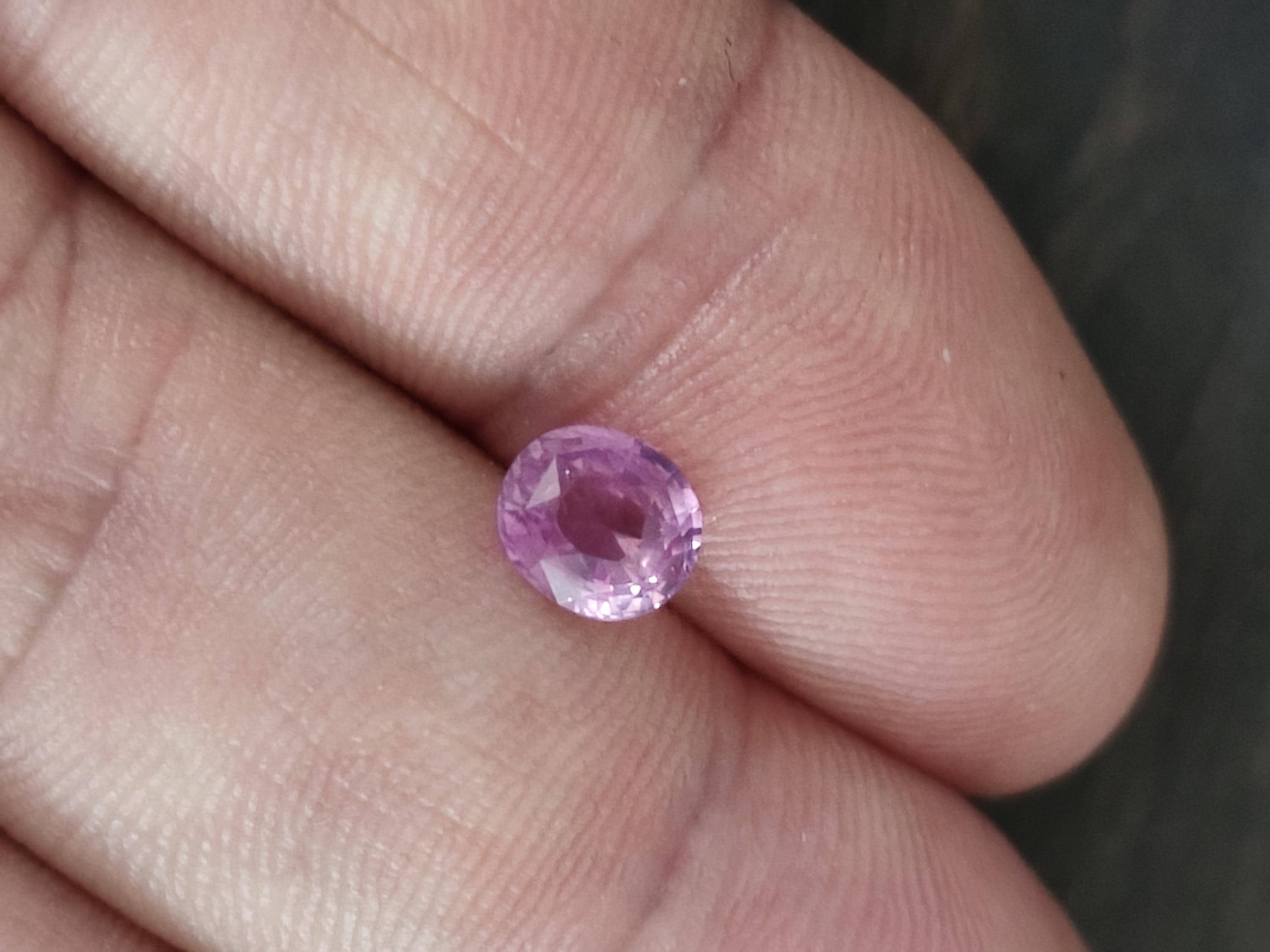 1.57 Ct Natural Unheated Padparadscha Certified Pinkish Orange Oval Sapphire | Sri Lanka Ceylon