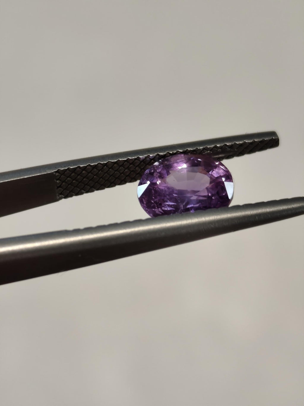 Unheated Ceylon Pink Sapphire 1.78 Ct Oval Purplish Pink Loose Gemstone