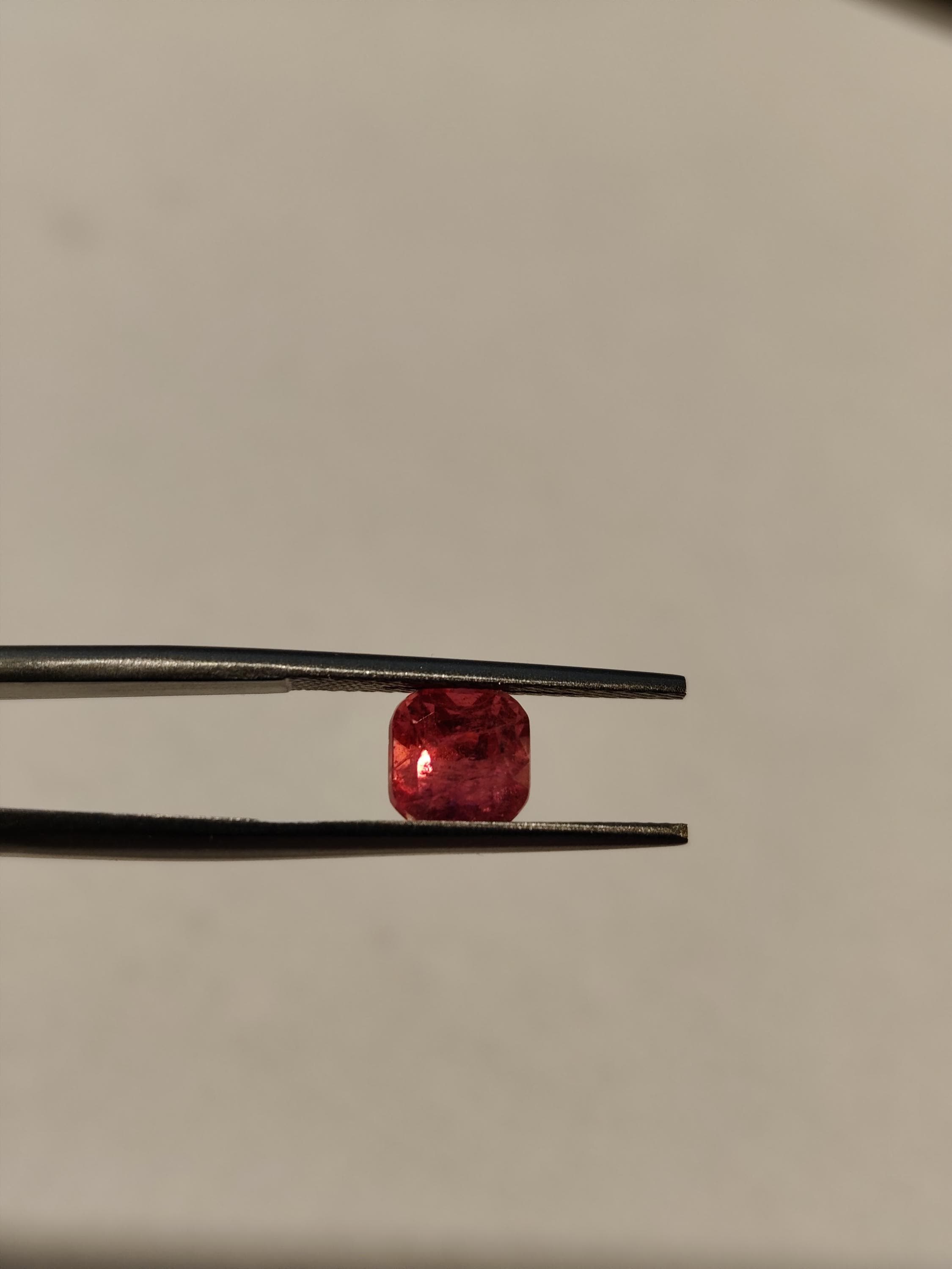 1.54 CT Natural Rubellite Tourmaline – Deep Raspberry Pink Cushion Cut – Afghan - Gemstone for Jewelry