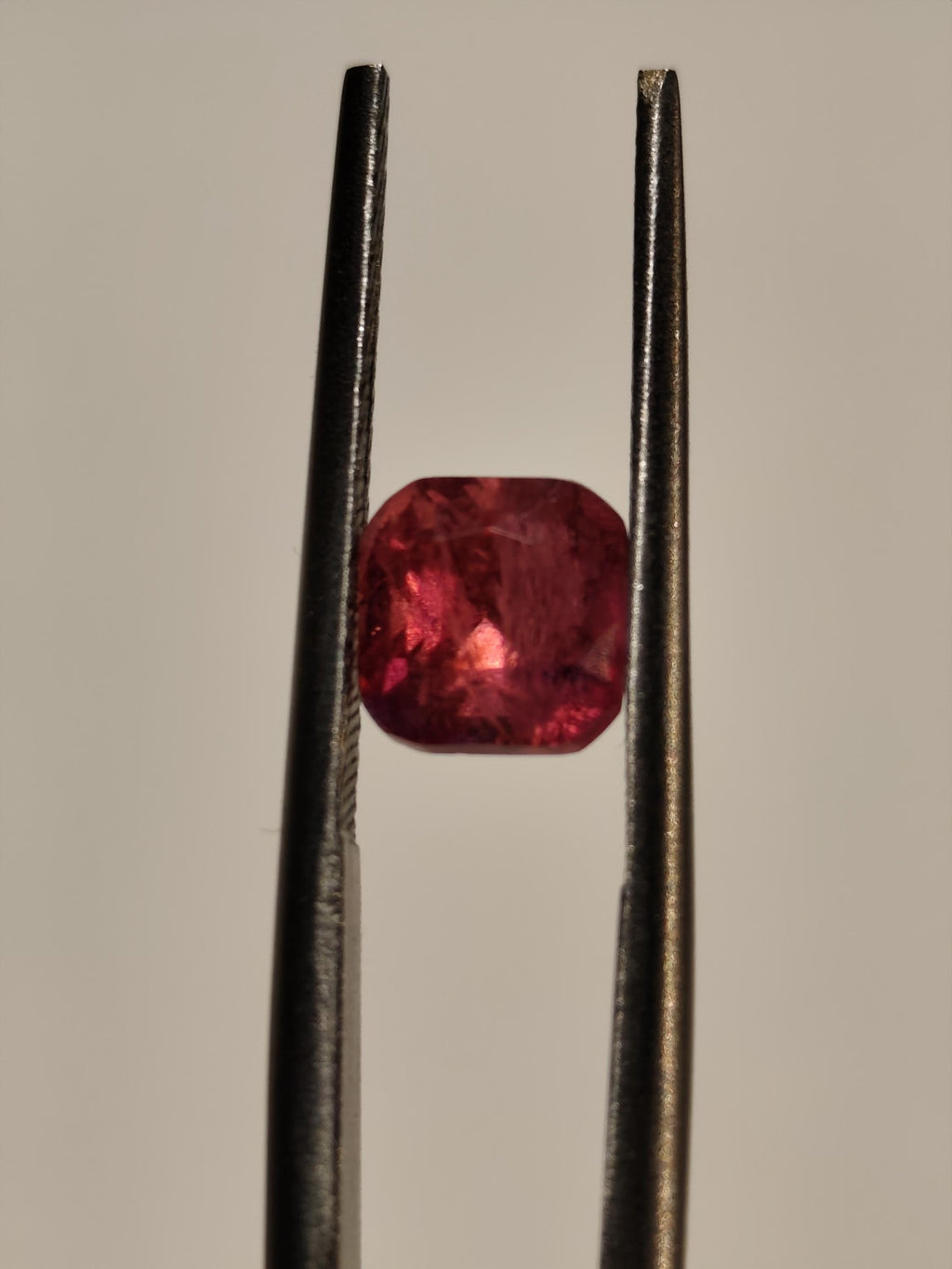 1.54 CT Natural Rubellite Tourmaline – Deep Raspberry Pink Cushion Cut – Afghan - Gemstone for Jewelry