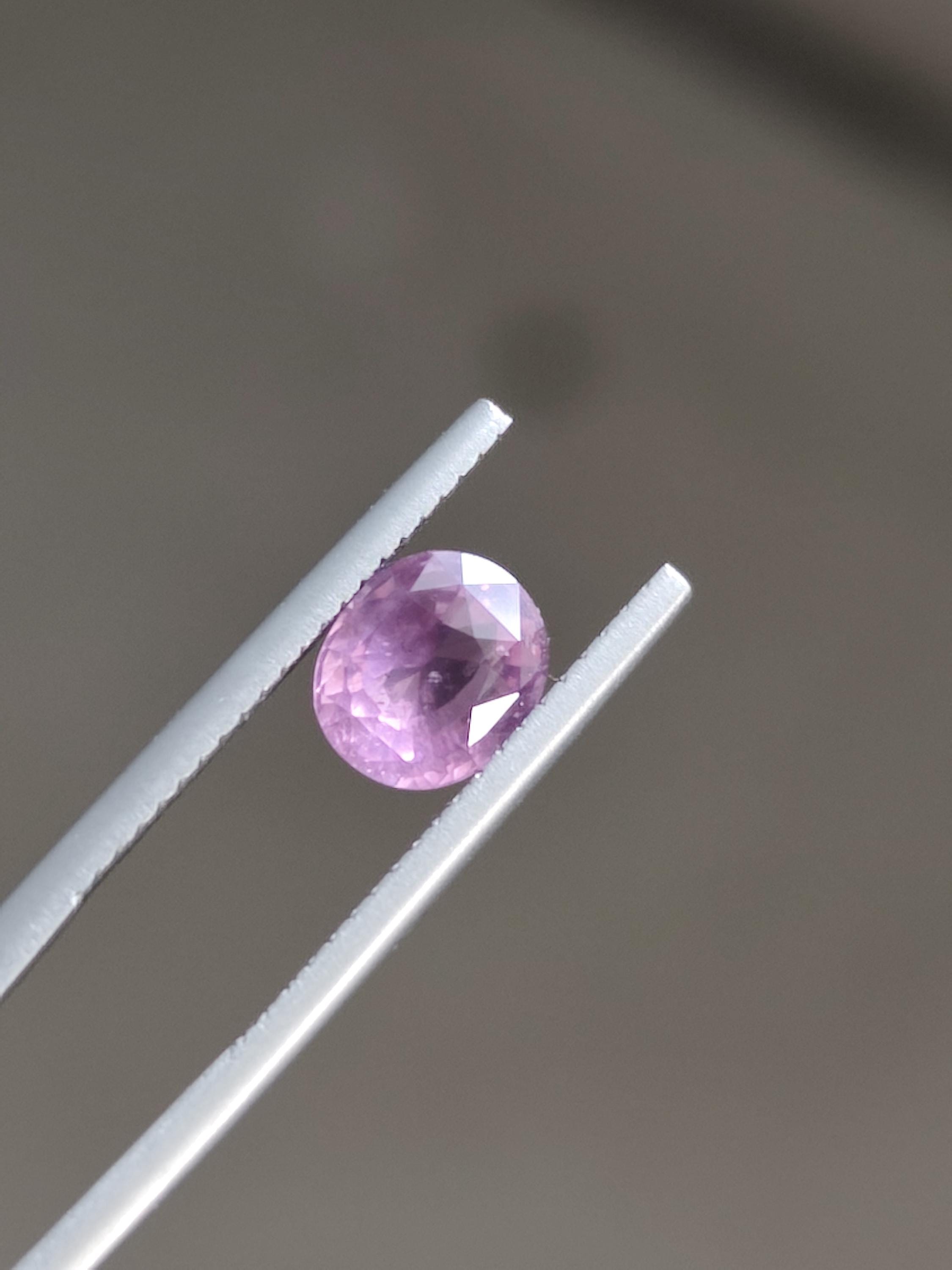 1.57 Ct Natural Unheated Padparadscha Certified Pinkish Orange Oval Sapphire | Sri Lanka Ceylon