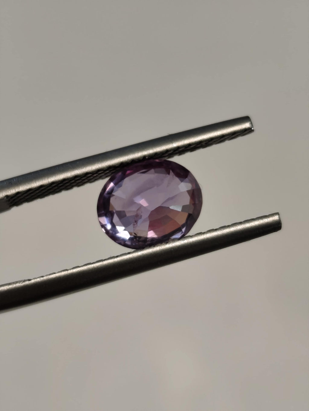 Unheated Ceylon Pink Sapphire 1.78 Ct Oval Purplish Pink Loose Gemstone