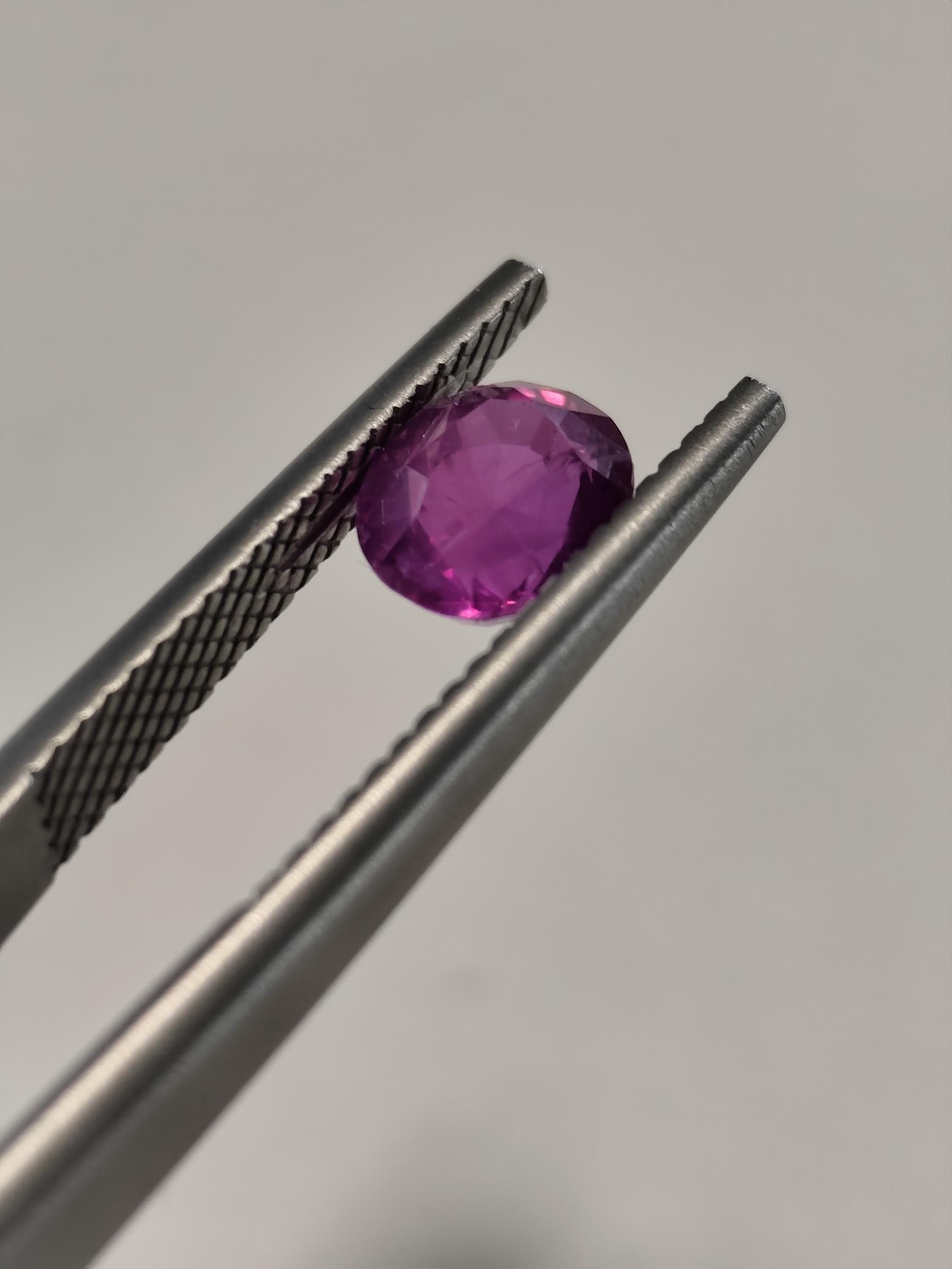 Vivid Hot Pink Sapphire 1.61ct Natural Ceylon Oval Cut Loose Gemstone