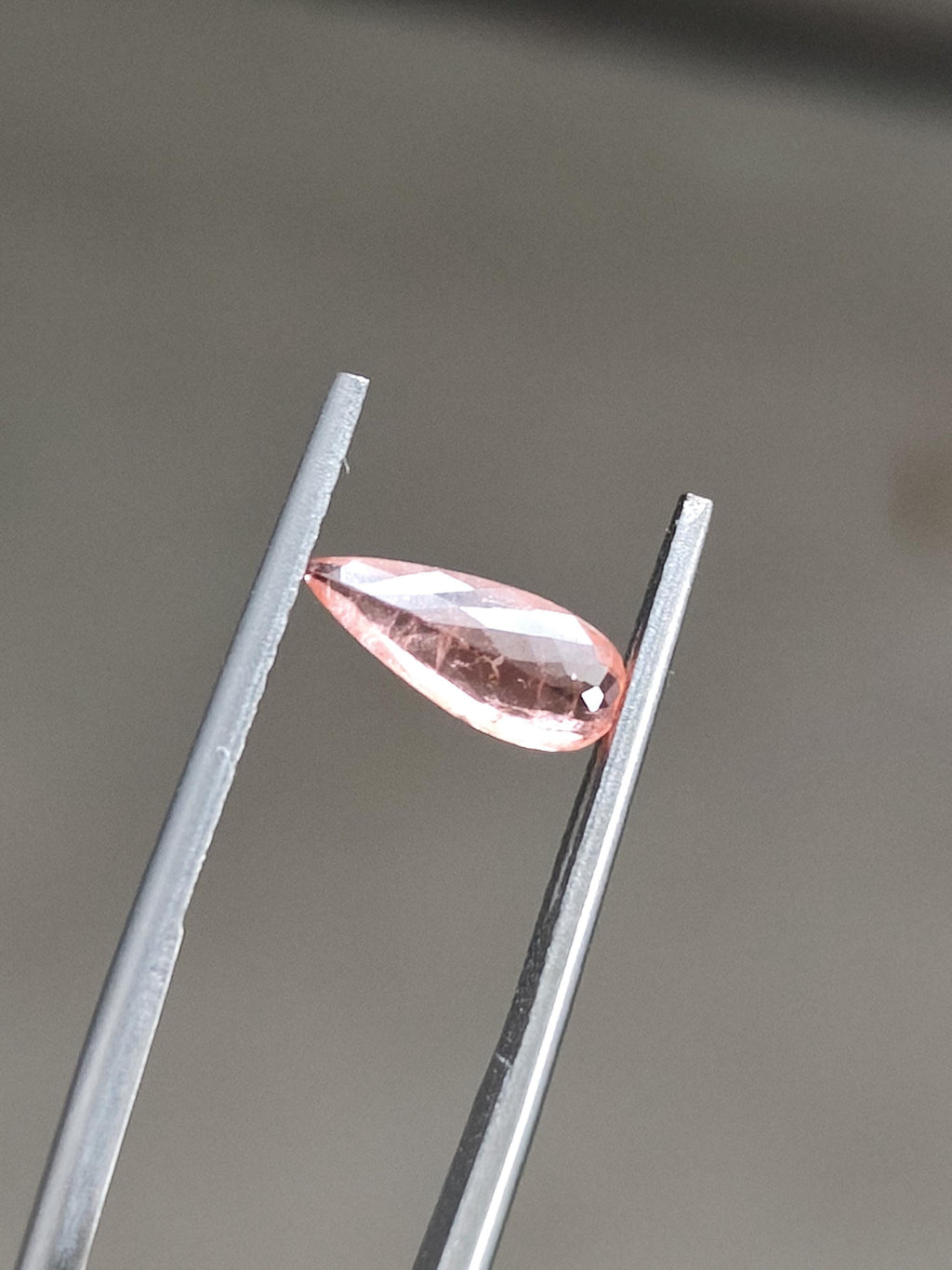 Rare Natural Vayrynenite 0.77 Ct Salmon Pink Pear Gem Afghanistan