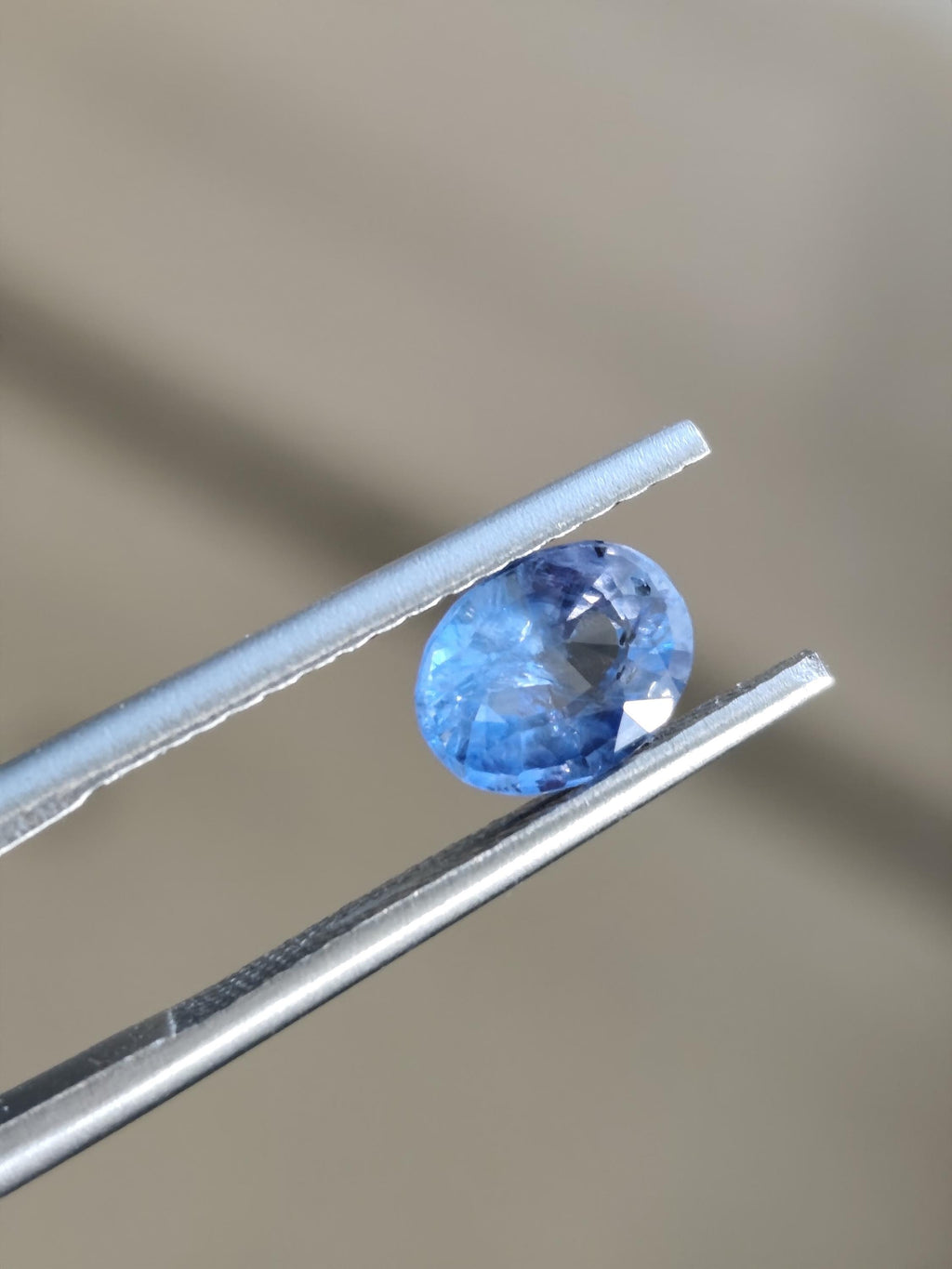 1.23 Ct Neon Cornflower Blue Sapphire Certified Natural Oval Cut Loose Sapphire