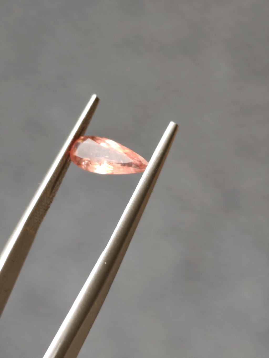 Rare Natural Vayrynenite 0.77 Ct Salmon Pink Pear Gem Afghanistan