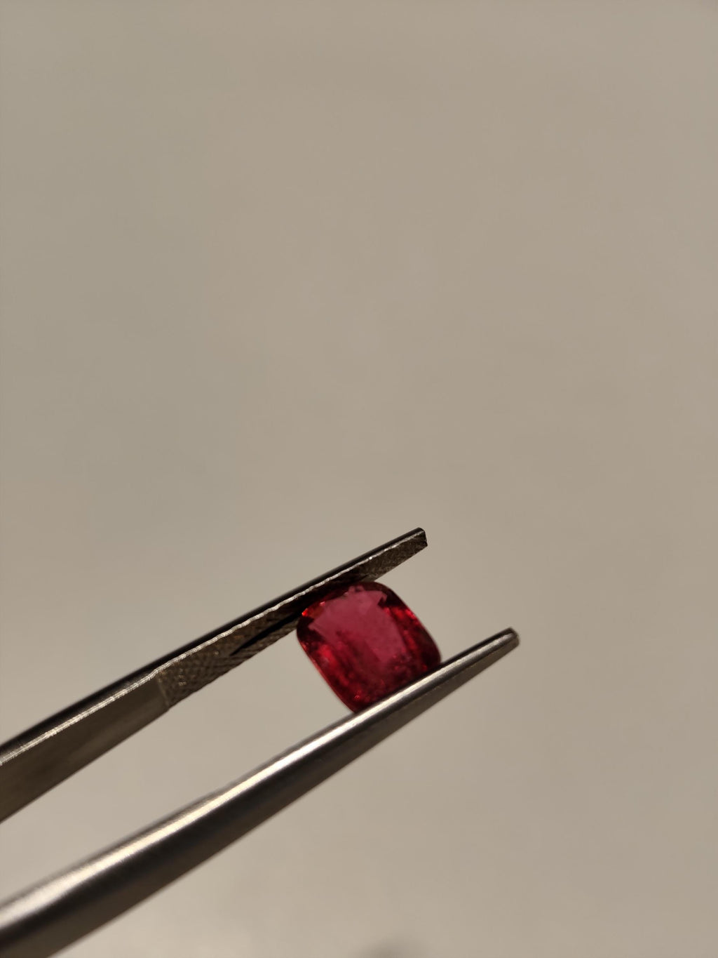 Natural Rubellite Tourmaline 1.73 Ct – Rich Raspberry Red – Cushion Cut – Afghanistan – Loose Gemstone