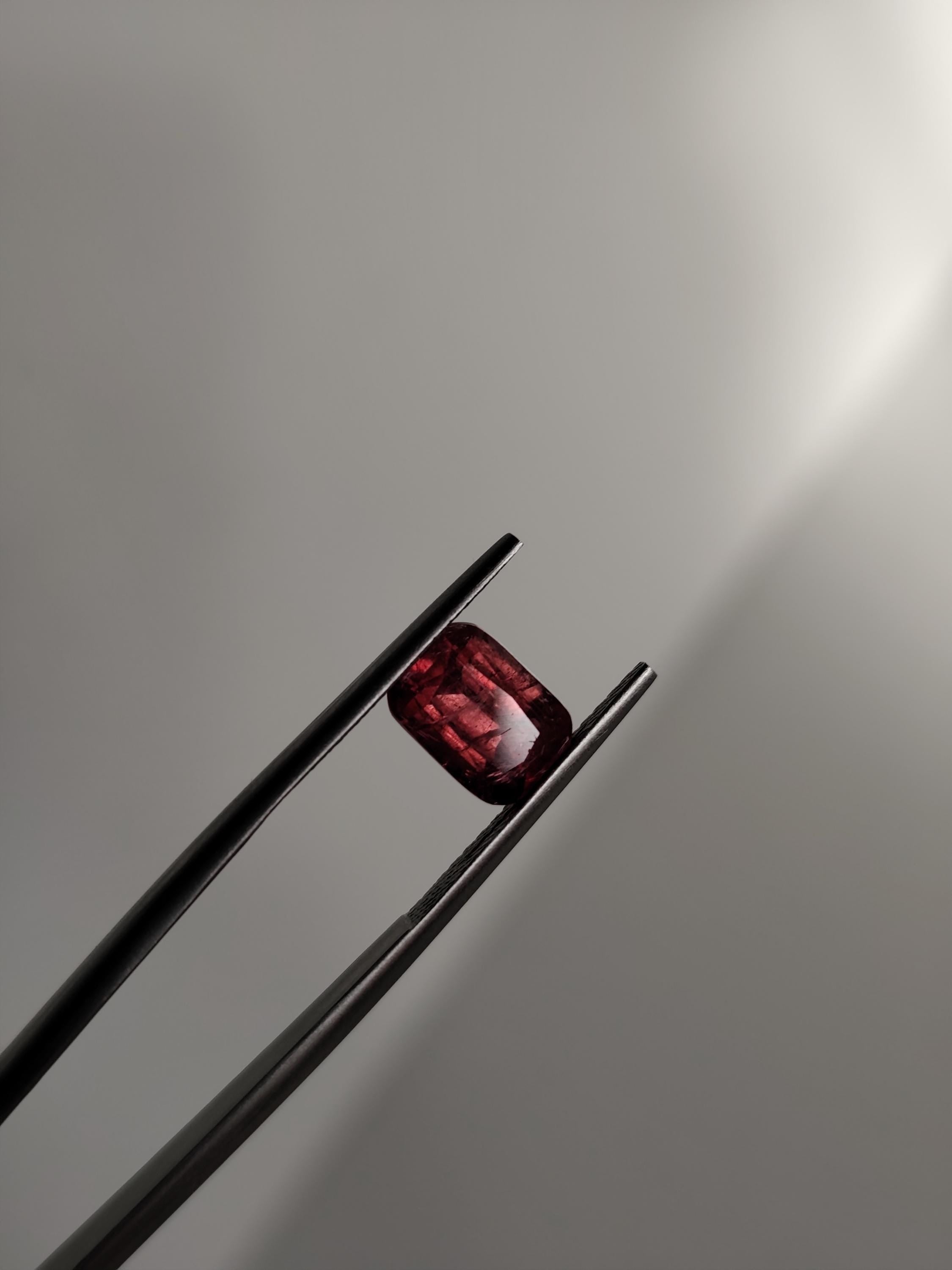 2.14 Ct Natural Rubellite Tourmaline Cushion Cut / Raspberry Red / Afghan / Loose Gemstone for Ring