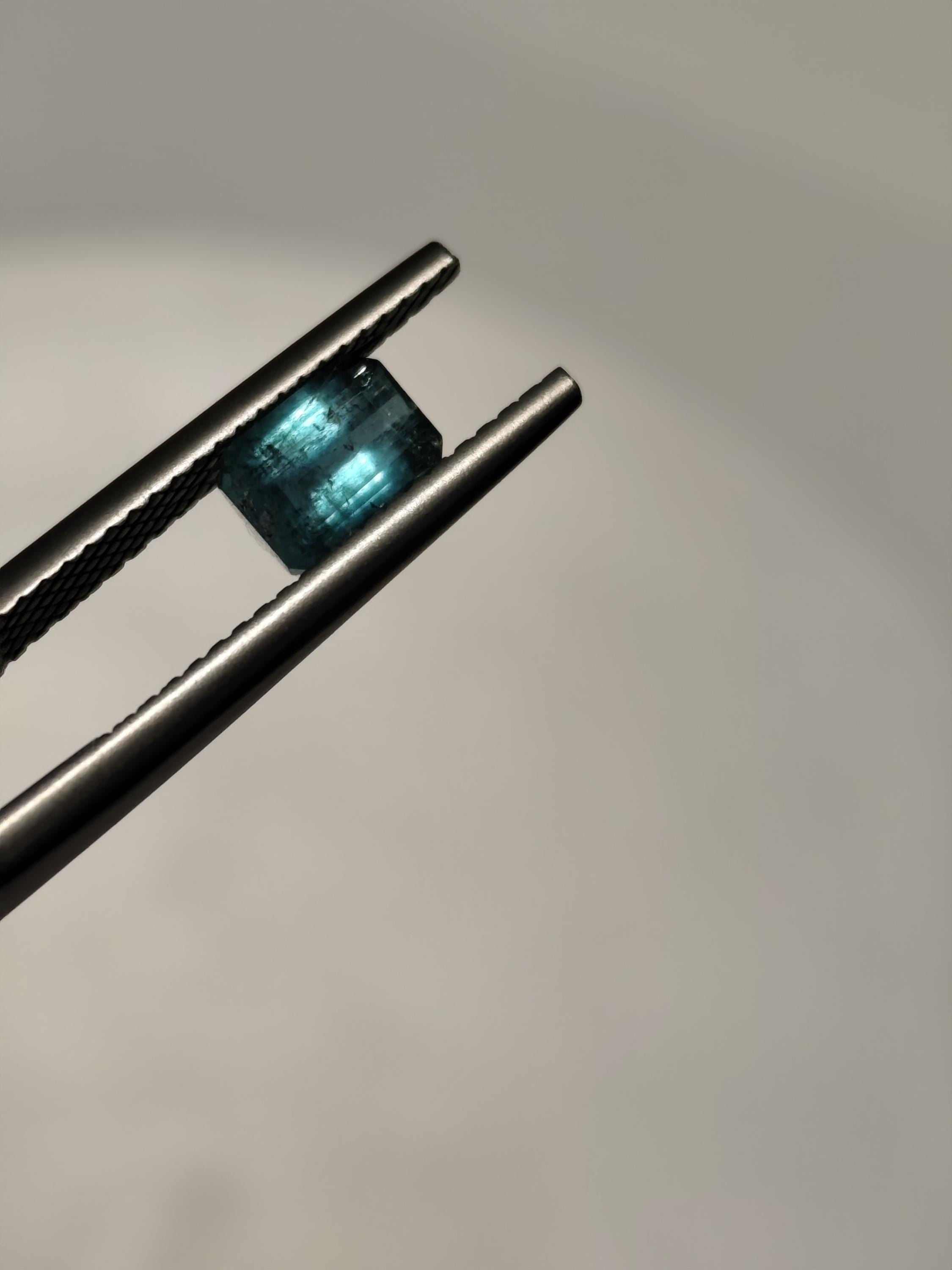 0.92 Ct Natural Afghan Blue-Green Tourmaline – Lagoon Teal Emerald Cut Loose Gemstone
