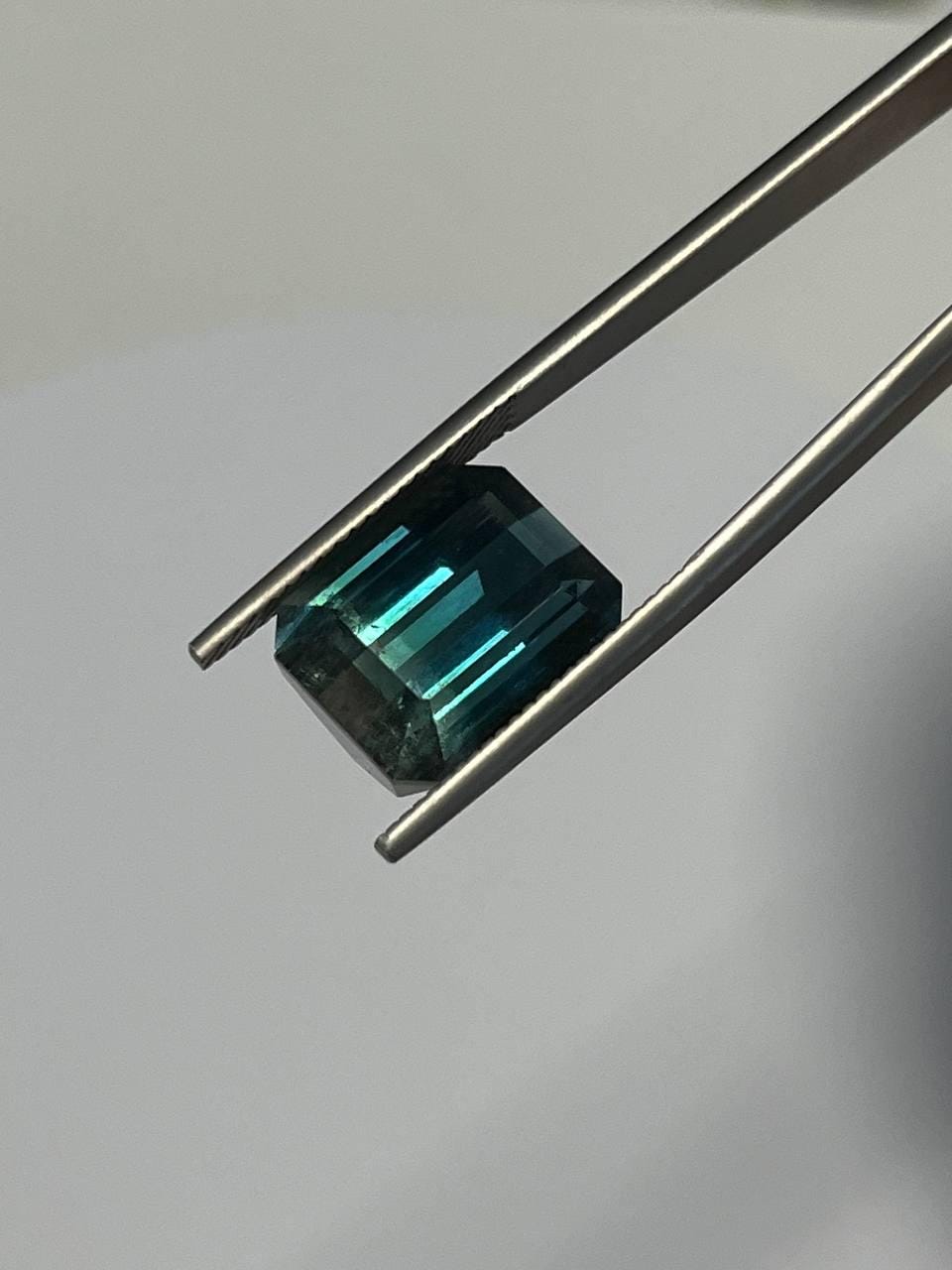 Natural Bi-Color Tourmaline Blue and Light Green 12.23 CT