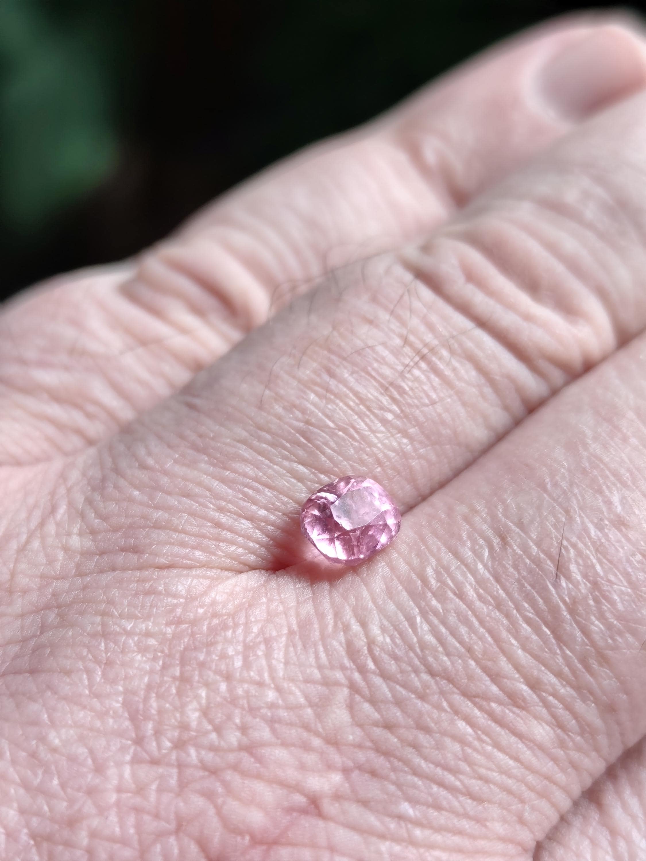 Natural Pink Tourmaline 1.57 CT Cushion / Soft Romantic Pink Gemstone for Ring / Afghan Origin