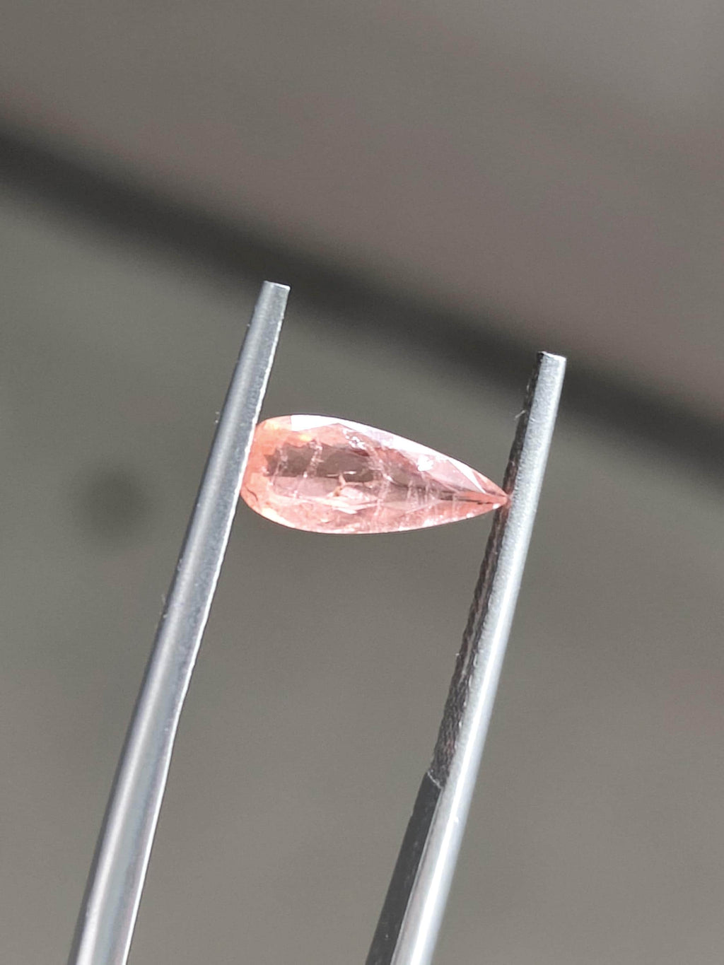 Rare Natural Vayrynenite 0.77 Ct Salmon Pink Pear Gem Afghanistan