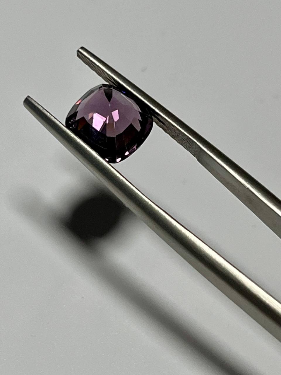 3.20 Ct Natural Purple Lavender Spinel Burmese  Cushion Cut Loose No Heat Collector Gem