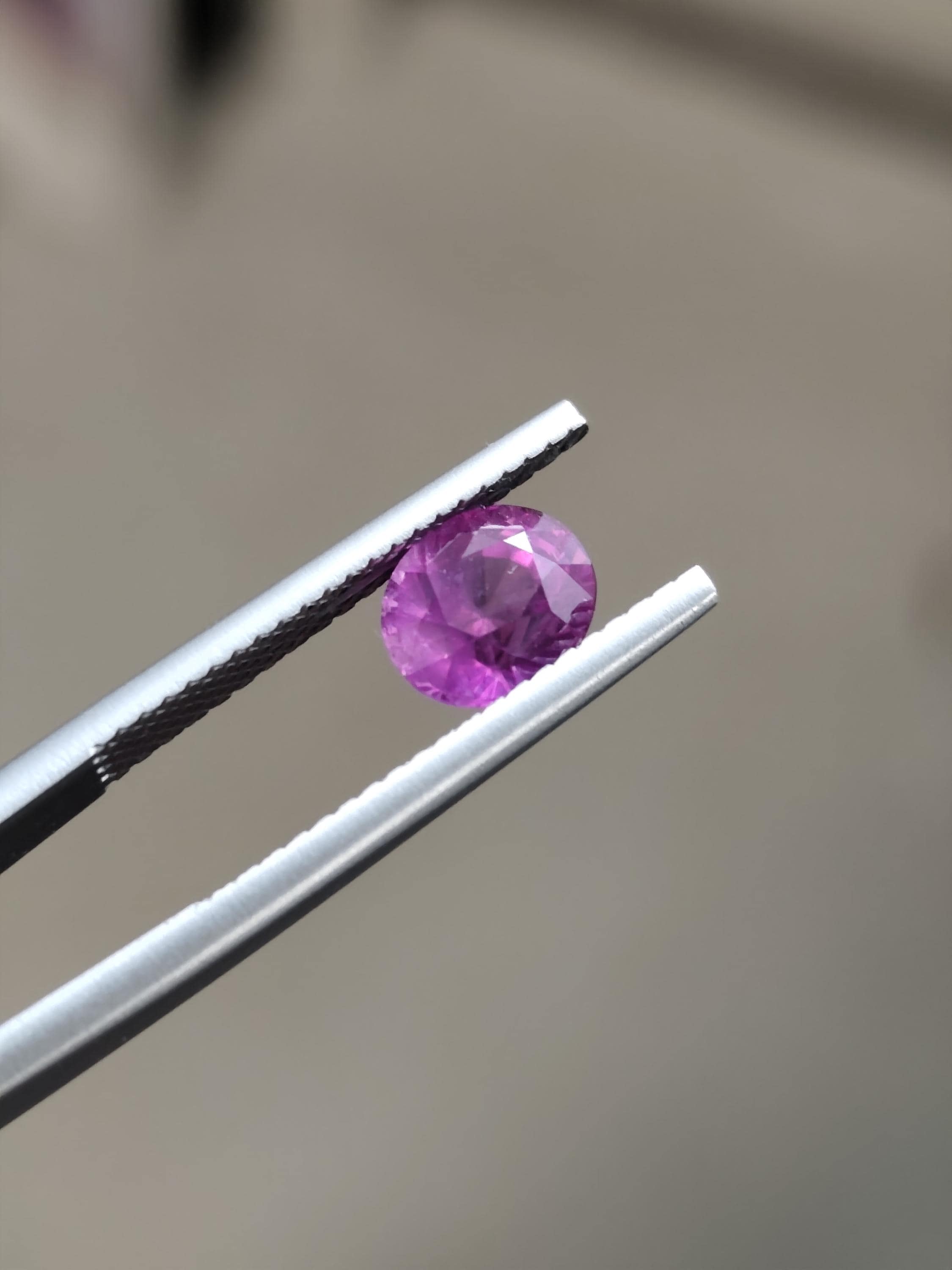 Vivid Hot Pink Sapphire 1.61ct Natural Ceylon Oval Cut Loose Gemstone