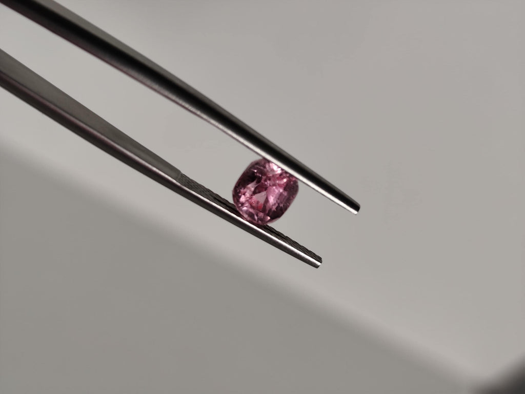Natural Pink Tourmaline 1.57 CT Cushion / Soft Romantic Pink Gemstone for Ring / Afghan Origin